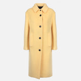 SINGLE-BREASTED MOHAIR WOOL BLEND COAT