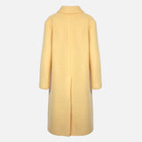 SINGLE-BREASTED MOHAIR WOOL BLEND COAT