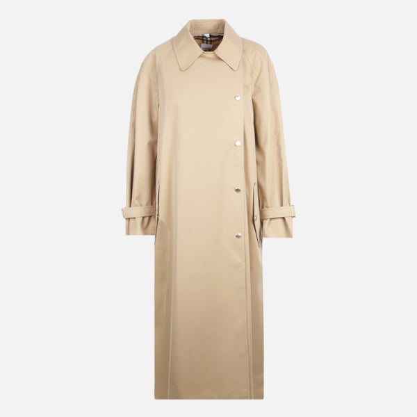 A-LINE GABARDINE TRENCH COAT