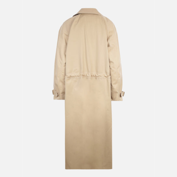 A-LINE GABARDINE TRENCH COAT