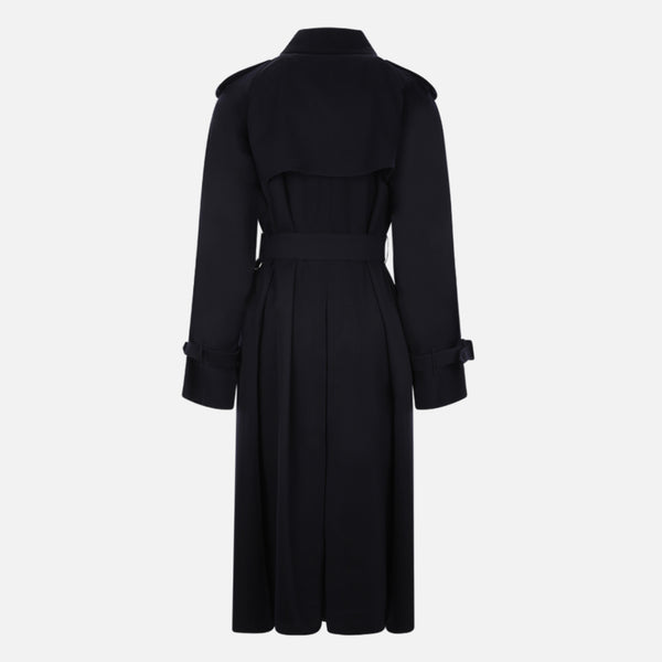 DOUBLE-BREASTED GABARDINE TRENCH COAT