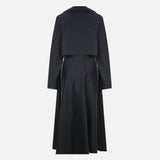 DOUBLE-BREASTED WOOL TRENCH COAT