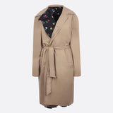 TWILL AND GABARDINE REVERSIBLE TRENCH COAT