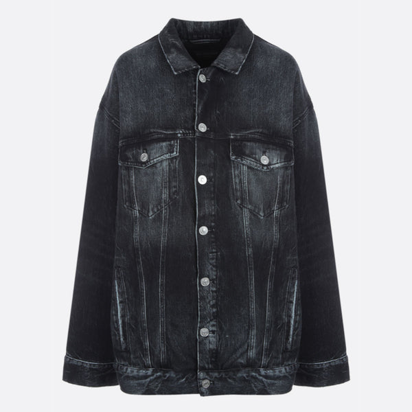 TROMPE L'OEIL DENIM PADDED JACKET