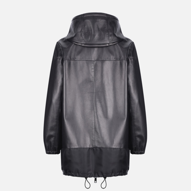 RE-NYLON AND NAPPA OVERSIZED JACKET