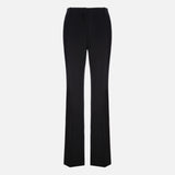 CREPE COUTURE SLIM-FIT FLARED PANTS