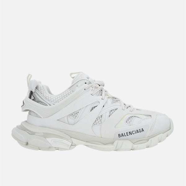 TRACK SNEAKERS IN FAUX LEATHER, MESH AND RUBBER