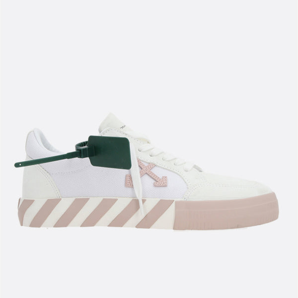 LOW VULCANIZED CANVAS AND SUEDE SNEAKERS