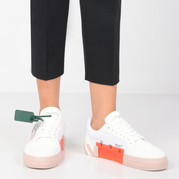 LOW VULCANIZED CANVAS AND SUEDE SNEAKERS