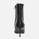 PUNK SMOOTH LEATHER ANKLE BOOTS