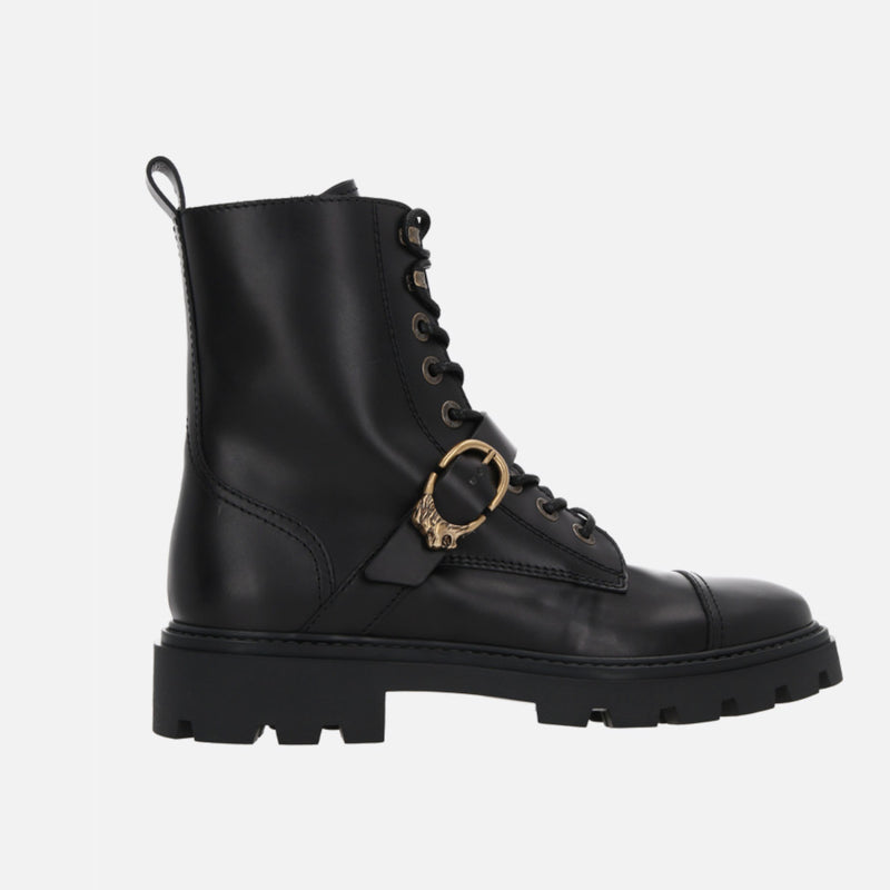 SMOOTH LEATHER COMBAT BOOTS
