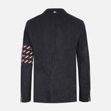 UNCONSTRUCTED CLASSIC SPORT SINGLE-BREASTED WOOL JACKET