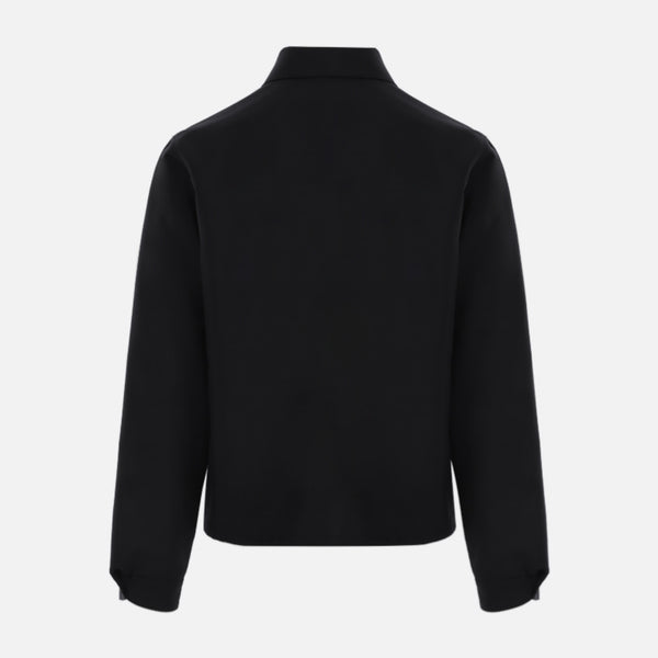 FULL-ZIP MOHAIR WOOL BLEND JACKET