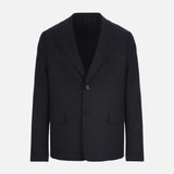 WOOL MOHAIR BLEND SINGLE-BREASTED JACKET