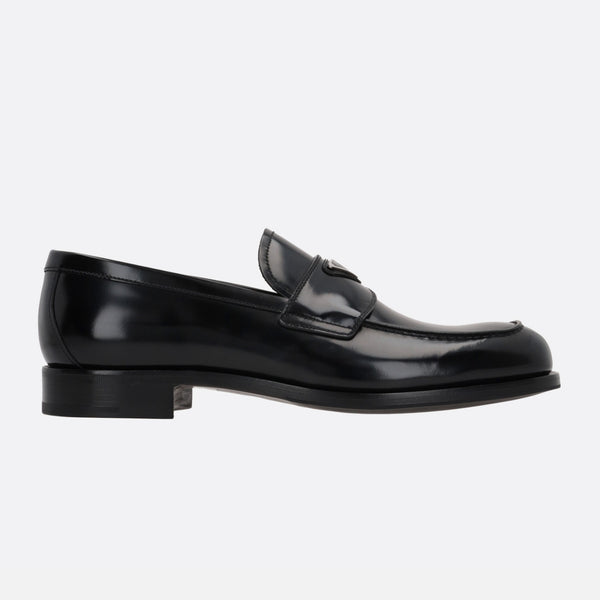 BRUSHED LEATHER LOAFERS
